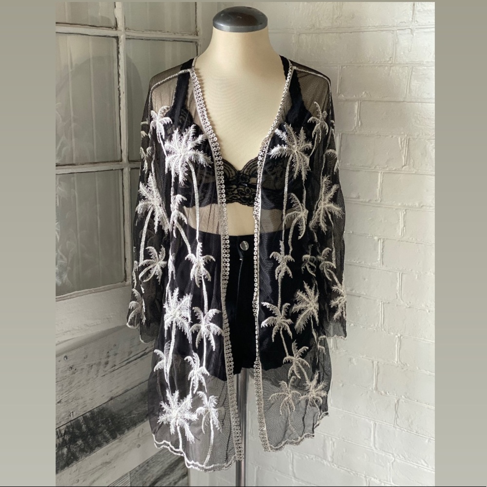 Palm tree ๐ด vintage coverup - Picture 1 of 8